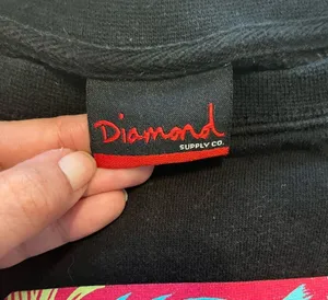 Diamond supply black long sleeve sweatshirt measurements in pictures thumbnail 5