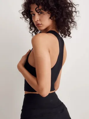 Madewell Variegated Rib Crop Tank thumbnail 2