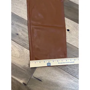 Old Navy Pants Size 14 Tan Faux Leather High Rise OG Loose Button Zip Front NWT thumbnail 8