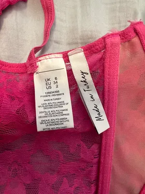 Corset Crop Top Pink Size 2 thumbnail 5