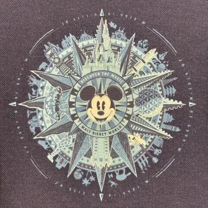 Disney Parks Mickey Mouse Compass Pullover‎ Crewneck Sweatshirt Top Blue Size S thumbnail 8