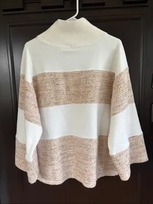 Like New Anthropologie Daily Practice Oversized Mixed Texture Sweater XS thumbnail 11