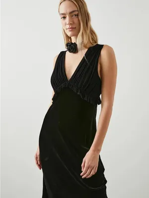 Rails Gilda Dress -‎ Black Velvet Womens Size M thumbnail 4