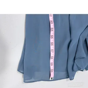 Revelry Maxi Dress Blue Chiffon Flutter Sleeve Wrap Gown Size 10 thumbnail 10