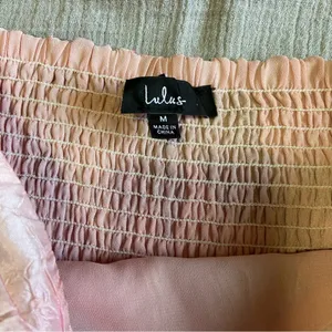Lulus NWOT Blushing Darling Light Pink Floral Strapless High-Low Maxi Dress thumbnail 8