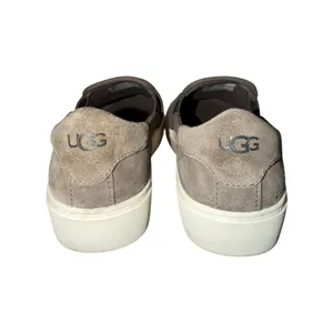 UGG Jass Grey Suede Slip-On Platform Sneakers 1106545 Womens 7 thumbnail 5