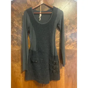 BAILEY 44 Buckle Detail Dress FOREST FAIRY ACADEMIA GRUNGE Size Small S thumbnail 2