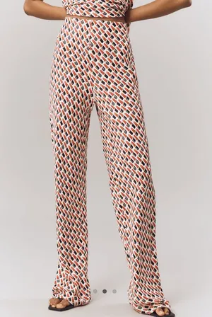 Anthropologie The Tilda Pants: Lipstick Printed Edition thumbnail 1