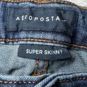 Aeropostale Mens Size 29x30 Super Skinny Jeans Stretch Denim Blue Everyday thumbnail 4