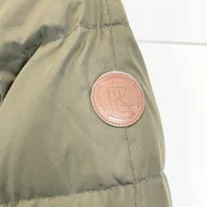 LAUREN Ralph Lauren Womens XS Down Parka Olive Green Removable‎ Hood Winter thumbnail 6