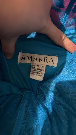 Amarra Prom Dress Blue Size 6 thumbnail 4