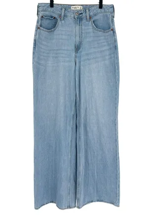 Abercrombie & Fitch The Wide Leg High Rise Jean Curve Love Size 28/6 Long thumbnail 5