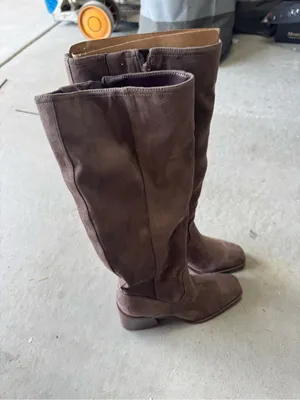 Kelly & Katie Symine Boot Block Heel Faux Suede 6.5 M New Knee High thumbnail 6