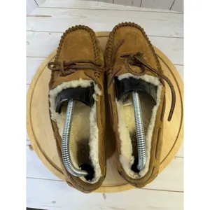 UGG Dakota Women's US 8 Moccasin Slipper Shoe Chestnut Shearling Lined thumbnail 8