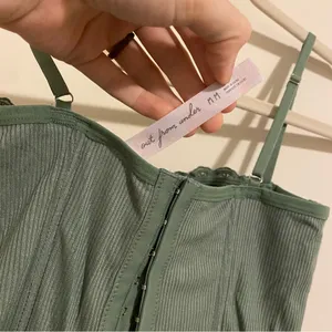 Urban Outfitters Sage Green Corset Top size Medium thumbnail 7