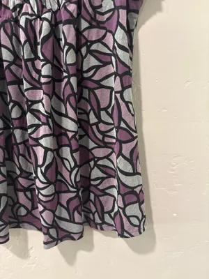 Apostrophe Purple Short Sleeve Blouse thumbnail 4