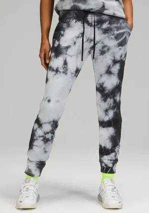Lululemon Warm Down Jogger 14 Earth Dye Stone Black Tie‎ Dye Sweatpants thumbnail 1