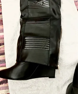 Azalea Wang Knee High Boots Black Size 8 thumbnail 2