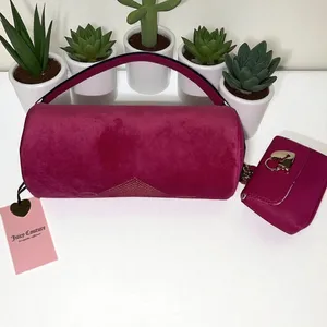 Juicy Couture Pink Shoulder Bag with Textured Design and Metallic‎ Accents thumbnail 2