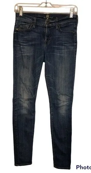7 for all mankind The Skinny Jeans Sz 26 thumbnail 1