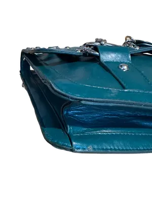 Vintage Y2k Baby Phat Teal Caged Design Chain Shoulder Bag thumbnail 10