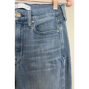 AYR The Pop Straight Jeans High Rise Medium Wash Stretch Denim Women's Size 28 thumbnail 10