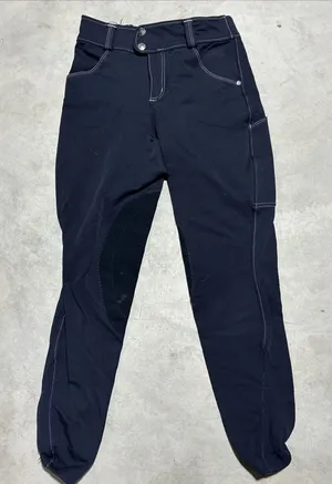 Kerrits Breech Riding Pants Women's Size XS Black Stretch Horseback Practice thumbnail 1