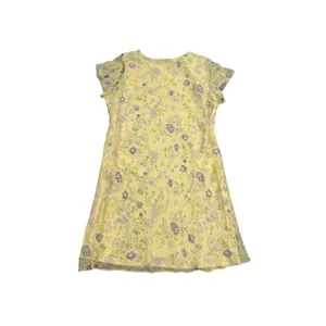 Vintage Expressions Y2K Dress Womens 22W Sheer Yellow Floral Chiffon Maxi Fairy thumbnail 5