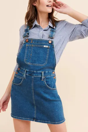 Wrangler Yesterday Denim Skirt Overalls thumbnail 1