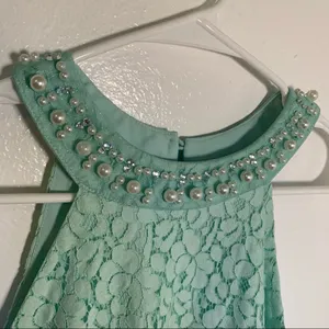 Altar'd State Women's Size Medium Alanna Pearl Sleeveless Swing Dress Mint Green thumbnail 7