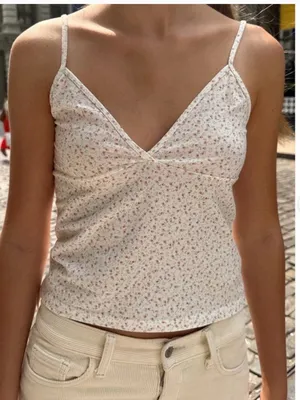 Brandy Melville Women’s Amara Floral Tank Top Coquette Girl Small thumbnail 1