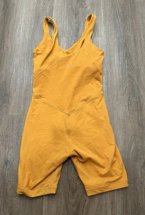 Lululemon Align Bodysuit 8" Size 4‎ Autumn Orange Tight Fit Bra Cut thumbnail 1