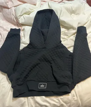 Alo Cropped Yoga Hoodie thumbnail 1