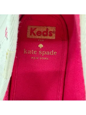 Kate Spade X Keds Ladybug Sneakers White Pink Gold Whimsical Bug Bling Size 8 thumbnail 9