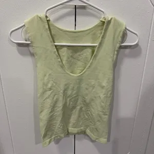 Free People Light Green Scoop Neck Tank Top thumbnail 1