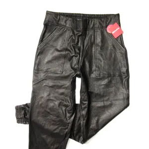 NWT Spanx Leather Like Jogger in Noir Black Faux Vegan Pull-on Pants 2X thumbnail 2