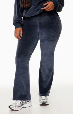 TNA‎ Women’s Blue Sommer Velour Pant Velour Flare Pants Size XL thumbnail 1