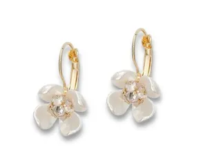 Flower Dangle Drop Earrings for Women Gold thumbnail 1