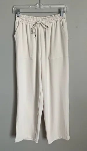MELLODAY Off-White Drawstring Utility Joggers / Trousers Sz S thumbnail 1