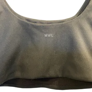 MADEWELL Black Stretch Knit Elastic Band Sports Bra - Size Small thumbnail 8