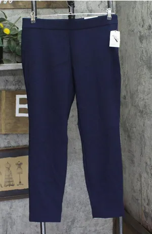 A New Day Womens High-Rise Skinny Ankle Pull-on Pants 93011555 Navy Blue 12 thumbnail 1