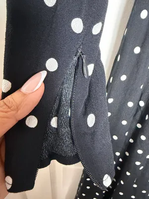 & Other Stories Ruched Polka Dot Maxi Dress thumbnail 7