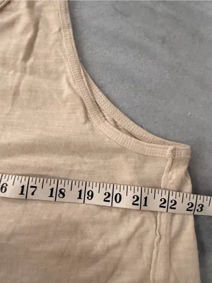 NWT Free People We The Free Size S Sleeveless Henley Tank Top Cream Raw Hem Boho thumbnail 10