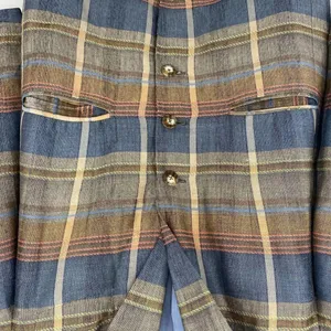Vintage Express Plaid Madras Blazer Jacket 3 Button Oversized Boxy Size Small thumbnail 3