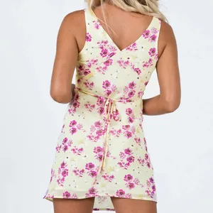 Princess Polly Yellow Floral Nellie Mini Dress Yellow Floral Size 4 thumbnail 2