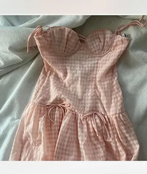 Lucy in the Sky Pink Gingham Maxi Dress thumbnail 2