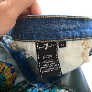 7 For All Mankind Ring-Detail Straight Jeans Riviera statement cropped capris thumbnail 9