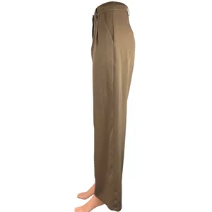 Princess Polly Tan Pleated High Rise Ankle Wide Leg Trouser Dress Pants Size 0 thumbnail 2