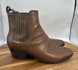 Thursday Boot Co.‎ Dreamer Chelsea Boots Brown Leather Pull On Women's 8 thumbnail 1