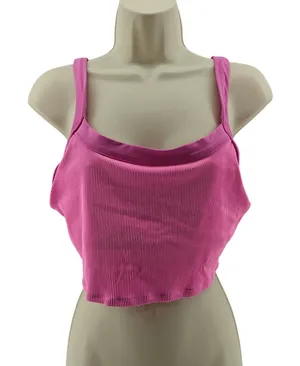 Aerie Two Tone Ribbed Scoop Bikini Top Womens Large thumbnail 1